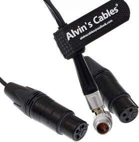 img 2 attached to Alvin's Cables XLR Breakout Cable: Right Angle 10 Pin to Dual XLR 3 Pin Female for Atomos Shogun Monitor Recorder