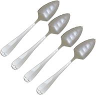 norpro stainless steel deluxe grapefruit spoons, set 🥄 of 4 - high-quality metallic spoons for effortlessly enjoying grapefruits logo