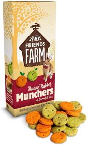 img 3 attached to 🐇 SupremePetfoods Tiny Friends Farm Russel Rabbit Munchers: Carrot & Leek - 4.2 oz, Pack of 33 - Premium Rabbit Treats