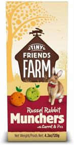 img 2 attached to 🐇 SupremePetfoods Tiny Friends Farm Russel Rabbit Munchers: Carrot & Leek - 4.2 oz, Pack of 33 - Premium Rabbit Treats