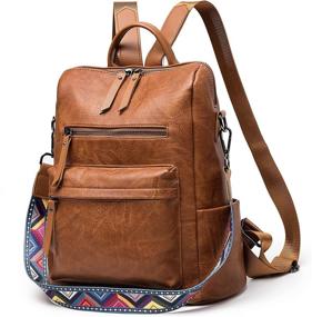 img 4 attached to 🎒 Women's Fashion Backpack Satchel: Stylish Handbags and Wallets