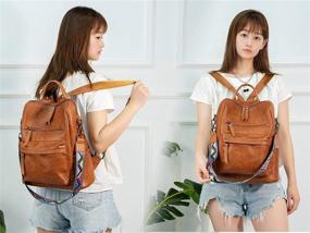 img 2 attached to 🎒 Women's Fashion Backpack Satchel: Stylish Handbags and Wallets