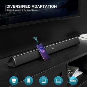 img 1 attached to 32-inch Soundbar with Bluetooth 5.0, Surround Sound System for TV, Home Theater Stereo Speakers - Optical/Coaxial/RCA Connection