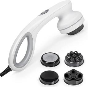 img 4 attached to Electric Handheld Fat Cellulite Remover Massager for Body, Muscles, Back, Foot, Neck, Shoulder, Leg, Calf - Cellulite Removal Machine with 4 Attachable Massage Wands