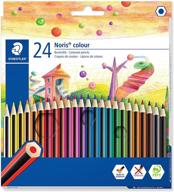 яркие разноцветные оттенки - карандаш для раскрашивания staedtler 185 c24 noris colour. логотип