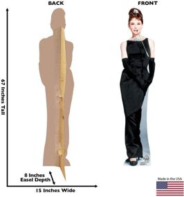 img 3 attached to 🎭 Stylish Life-Size Audrey Hepburn Cardboard Cutout Standup - Iconic Breakfast at Tiffany's (1961 Film)