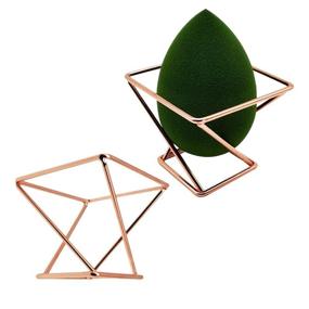 img 4 attached to 🌹 Première Classe Skincare Rose Gold Beauty Sponge Holder: Organize and Display Your Makeup Brushes and Puff Sponge with Style and Elegance