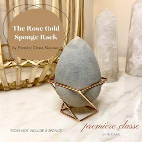 img 3 attached to 🌹 Première Classe Skincare Rose Gold Beauty Sponge Holder: Organize and Display Your Makeup Brushes and Puff Sponge with Style and Elegance