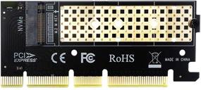 img 4 attached to 🔌 GLOTRENDS Адаптер M.2 PCIe 4.0/3.0 для M.2 PCIe SSD (NVMe и AHCI), полная скорость PCI-E GEN4 - без крепления.