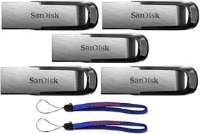 img 2 attached to 🔌 SanDisk Ultra Flair USB (5 Pack) 3.0 64GB Flash Drive - High Performance Thumb Drive/Jump Drive | Up to 150MB/s | Includes (2) Everything But Stromboli (tm) Lanyard