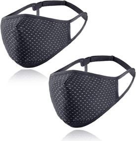 img 4 attached to HEPLFIKG Sports Athletic Face Mask, Breathable & Reusable for Outdoor Exercise & Workout