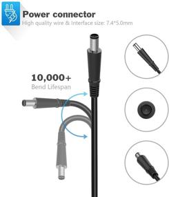 img 1 attached to 💻 Dell Inspiron Laptop Charger N7110 AC Adapter - 65W 19.5V Power Supply Cord for N5110 N5010 N7010 N4010 14R 15R 17R