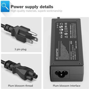 img 3 attached to 💻 Dell Inspiron Laptop Charger N7110 AC Adapter - 65W 19.5V Power Supply Cord for N5110 N5010 N7010 N4010 14R 15R 17R