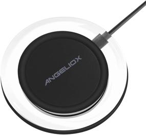 img 3 attached to 🔌 Qi Wireless Charging Pad with Receiver for iPhone 7/7 Plus/6S Plus/6 Plus/6S/6/5S/5/5C/SE (Black Included)