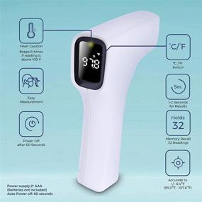 img 2 attached to GuruNanda Contact Less Infrared Forehead Thermometer