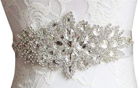 img 4 attached to Snowskite Crystal Rhinestones Wedding Bridesmaid Women's Accessories for Belts
