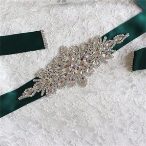 img 3 attached to Snowskite Crystal Rhinestones Wedding Bridesmaid Women's Accessories for Belts
