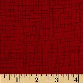 img 1 attached to Широкий квилтбэк Betula Flannel Red Westrade 110 дюймов: Ткань высокого качества на ярд.