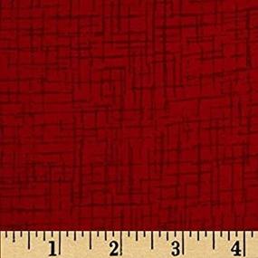 img 4 attached to Широкий квилтбэк Betula Flannel Red Westrade 110 дюймов: Ткань высокого качества на ярд.