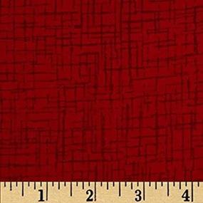 img 3 attached to Широкий квилтбэк Betula Flannel Red Westrade 110 дюймов: Ткань высокого качества на ярд.