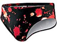 nike swim splatter brief swimsuit logo