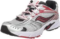 saucony triumph running little silver girls' shoes in athletic logo
