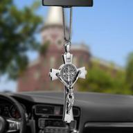 leapofaith car rear view mirror charm logo