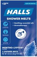 halls soothing shower melts 5 pack - menthol-eucalyptus scented aromatherapy with therapeutic essential oils logo