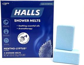 img 1 attached to Halls Soothing Shower Melts 5 Pack - Menthol-Eucalyptus Scented Aromatherapy with Therapeutic Essential Oils