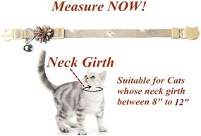 img 2 attached to 🌸 BoomBone Pack of 3 Cat Flower Collar Set: Breakaway Small Dog Collars with Bell – Vibrant and Functional Accessories for your Pets