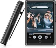 🎶 48gb mp3 music player with bluetooth 4.2 | 2'' hd touch screen | hifi lossless sound | clip | fm radio | voice recorder | sport pedometer | expandable up to 128 gb logo