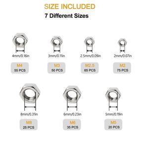 img 2 attached to Nuts Assortment Screw Bolt 315Pcs