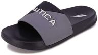 nautica slip-on athletic sandals for boys - youth shoes logo