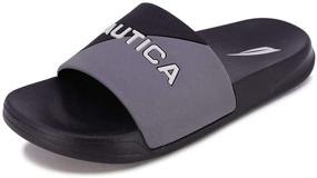 img 4 attached to Nautica Slip-On Athletic Sandals for Boys - Youth Shoes