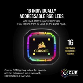 img 1 attached to Corsair Hydro H150i PRO RGB Liquid CPU Cooler, 360mm Radiator, Triple 120mm ML Series PWM Fans, Advanced RGB Lighting and Fan Software Control, Intel 115x/2066 and AMD AM4 Compatible