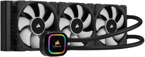 img 4 attached to Corsair Hydro H150i PRO RGB Liquid CPU Cooler, 360mm Radiator, Triple 120mm ML Series PWM Fans, Advanced RGB Lighting and Fan Software Control, Intel 115x/2066 and AMD AM4 Compatible