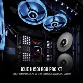 img 3 attached to Corsair Hydro H150i PRO RGB Liquid CPU Cooler, 360mm Radiator, Triple 120mm ML Series PWM Fans, Advanced RGB Lighting and Fan Software Control, Intel 115x/2066 and AMD AM4 Compatible