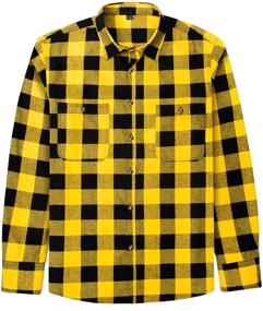 img 4 attached to 👕 J VER Flannel Button Shirts: Premium Boys' Clothing for Style and Comfort