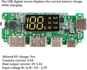 img 2 attached to ⚡️ MakerFocus 4pcs 18650 Charging Board: Dual USB 5V 2.4A Mobile Power Bank Module with Overcharge/Overdischarge Protection - DIY USB Power Bank Board