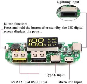 img 3 attached to ⚡️ MakerFocus 4pcs 18650 Charging Board: Dual USB 5V 2.4A Mobile Power Bank Module with Overcharge/Overdischarge Protection - DIY USB Power Bank Board