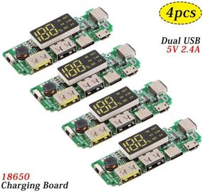 img 4 attached to ⚡️ MakerFocus 4pcs 18650 Charging Board: Dual USB 5V 2.4A Mobile Power Bank Module with Overcharge/Overdischarge Protection - DIY USB Power Bank Board