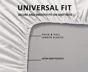 img 3 attached to 💤 Ultimate Luxury: Giza Dream Sheets - King Size 100% Giza Cotton Bed Sheet Set