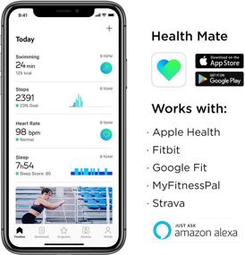 img 3 attached to 📈 Смарт-браслет Withings Pulse HR - Водостойкий трекер здоровья и фитнеса с измерением пульса и сна, отслеживание спорта и активности: улучшенная версия, дружественная к SEO.