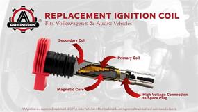 img 1 attached to 🔥 Замена комплекта катушек зажигания - совместимо с автомобилями Volkswagen и Audi (06C905115M, 06B905115D, 06B905115R)