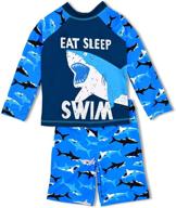 🩱 boys' sleeve sunsuit swimwear: piece swimsuits for ultimate comfort and style logo