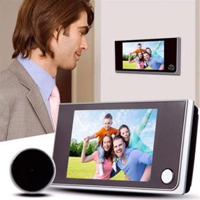 img 3 attached to 🚪 Enhance Security with 3.5 inch Digital Doorbell LCD 120 Degree Eye Electronic Peephole Doorbell Color IR Camera Door Viewer