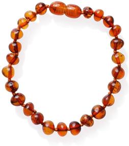 img 3 attached to 🌟 Certified Genuine Baltic Amber Bracelet - Beautifully Polished Baroque Adult Baltic Amber Bracelet, in Cognac Color, 7 Inches