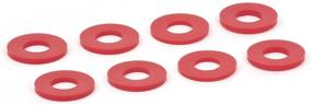 img 1 attached to 🔴 Daystar Red D-Ring Shackle Washers Set Of 8 - Bumper Protection & Rattle Reduction, KU71074RE, Made in USA