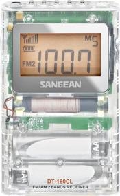 img 2 attached to 📻 Sangean DT-160CL: Clear FM-Stereo/AM Pocket Radio - A Portable Audio Marvel