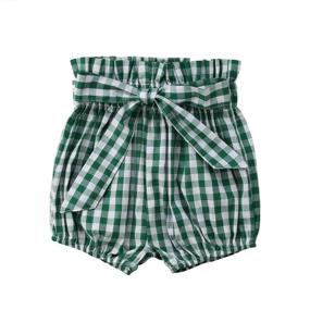 img 2 attached to Top-rated Toddler Girls' Cotton Shorts Bloomers with Bowknot - Set of 3 Solid Color Options